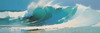 Minimalist Art of Blue Ocean Waves for Wall Decor
