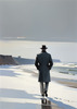 Minimalist Winter Beachfront Printable Art in Grey and White