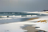 Minimalist Winter Beachfront Printable Art in Grey and White