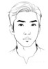 Minimalist Art Print of a Man's Wise Deep-Set Eyes