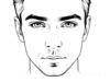 Minimalist Art Print of a Man's Wise Deep-Set Eyes