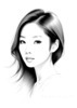 Minimalist Line Drawing of Woman's Facial Expression