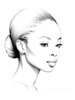 Minimalist Line Drawing of Woman's Facial Expression