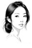 Minimalist Line Drawing of Woman's Eye and Nose for Modern Decor