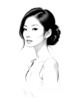 Minimalist Portrait of Woman's Neck and Collarbone in Pen Strokes
