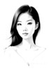 Minimalist Portrait of Woman's Neck and Collarbone in Pen Strokes