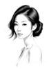 Minimalist Portrait of Woman's Neck and Collarbone in Pen Strokes