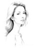 Minimalist Portrait of Woman's Neck and Collarbone in Pen Strokes