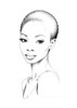 Minimalist Portrait of Woman's Neck and Collarbone in Pen Strokes