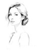 Minimalist Portrait of Woman's Neck and Collarbone in Pen Strokes