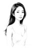 Minimalist Portrait of Woman's Neck and Collarbone in Pen Strokes