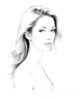 Minimalist Portrait of Woman's Neck and Collarbone in Pen Strokes