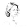 Minimalist Portrait of Woman's Neck and Collarbone in Pen Strokes
