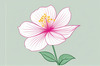 Minimalistic Line Art of Hanging Fuchsia Flower Drape