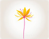 Minimalistic Line Art of Hanging Fuchsia Flower Drape