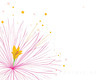 Minimalistic Line Art of Hanging Fuchsia Flower Drape