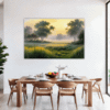 Misty Meadow at Dawn Dining Room Demo
