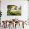 Misty Meadow at Dawn Dining Room Demo