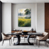Misty Meadow at Dawn Dining Room Demo