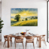 Misty Meadow at Dawn Dining Room Demo