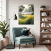 Misty Meadow at Dawn Living Room Demo