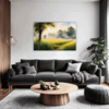 Misty Meadow at Dawn Living Room Demo