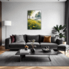 Misty Meadow at Dawn Living Room Demo