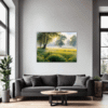 Misty Meadow at Dawn Living Room Demo