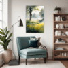 Misty Meadow at Dawn Living Room Demo
