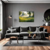 Misty Meadow at Dawn Living Room Demo