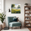 Misty Meadow at Dawn Living Room Demo