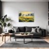 Misty Meadow at Dawn Living Room Demo