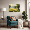 Misty Meadow at Dawn Living Room Demo