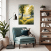 Misty Meadow at Dawn Living Room Demo