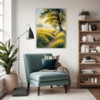 Misty Meadow at Dawn Living Room Demo
