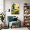 Misty Meadow at Dawn Living Room Demo