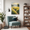 Misty Meadow at Dawn Living Room Demo