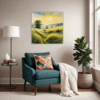 Misty Meadow at Dawn Living Room Demo