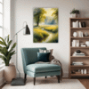 Misty Meadow at Dawn Living Room Demo