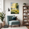 Misty Meadow at Dawn Living Room Demo