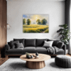 Misty Meadow at Dawn Living Room Demo