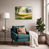 Misty Meadow at Dawn Living Room Demo