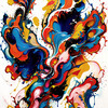 Modern Abstract Color Exploration Color Field Art Print