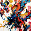Modern Abstract Color Exploration Color Field Art Print