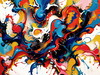 Modern Abstract Color Exploration Color Field Art Print