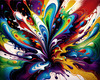 Modern Abstract Art Print of Color Field Exploration