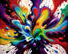 Modern Abstract Art Print of Color Field Exploration