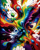 Modern Abstract Art Print of Color Field Exploration