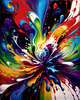 Modern Abstract Art Print of Color Field Exploration