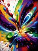 Modern Abstract Art Print of Color Field Exploration